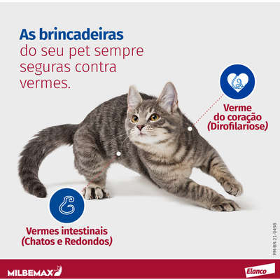Vermifugo Elanco Milbemax FC para Gatos de 2 Kg a 8 Kg
