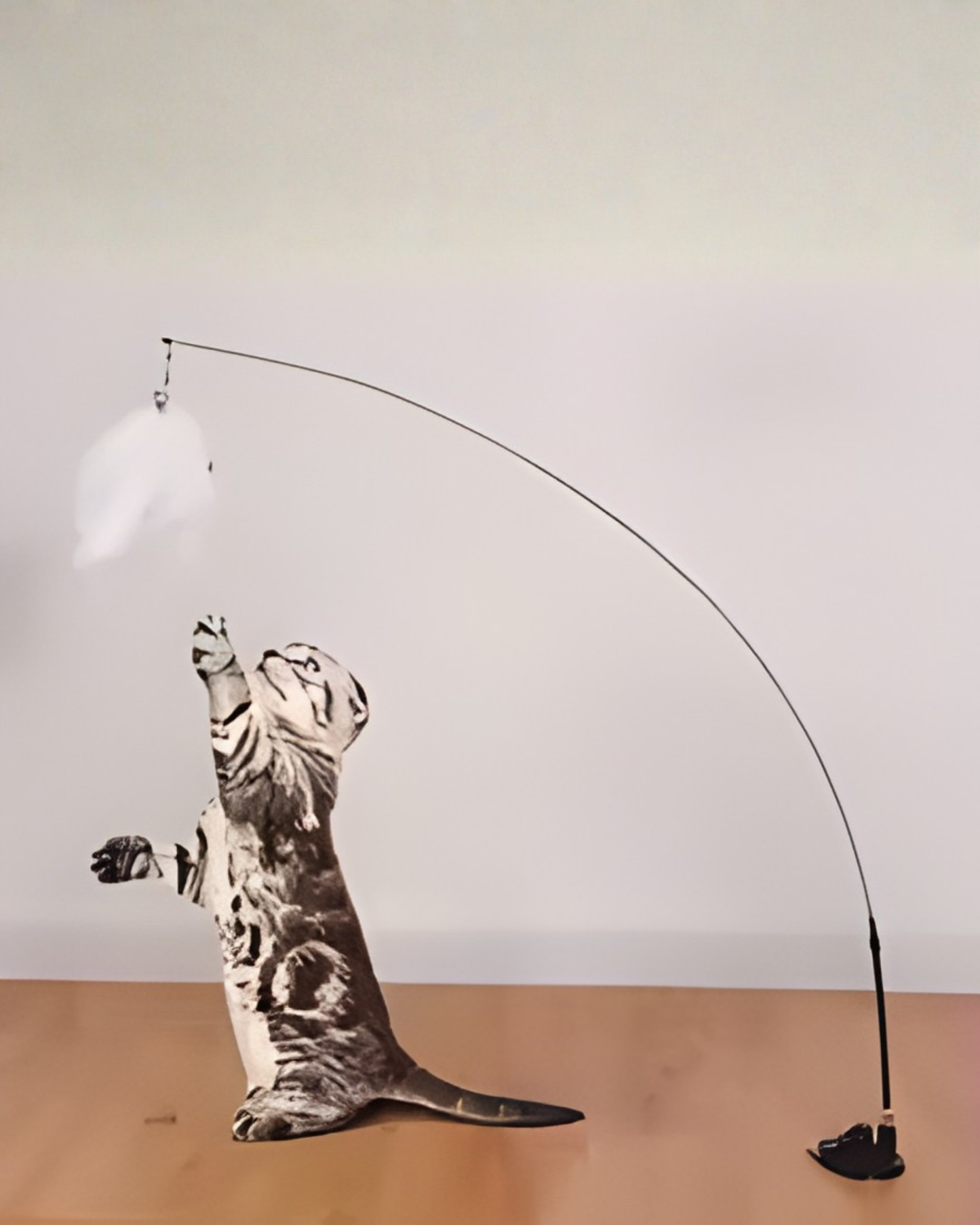 Brinquedo para gatos, varinha de penas, brinquedo interativo