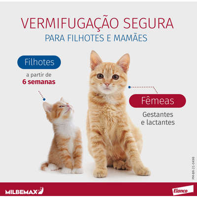 Vermifugo Elanco Milbemax FC para Gatos de 2 Kg a 8 Kg
