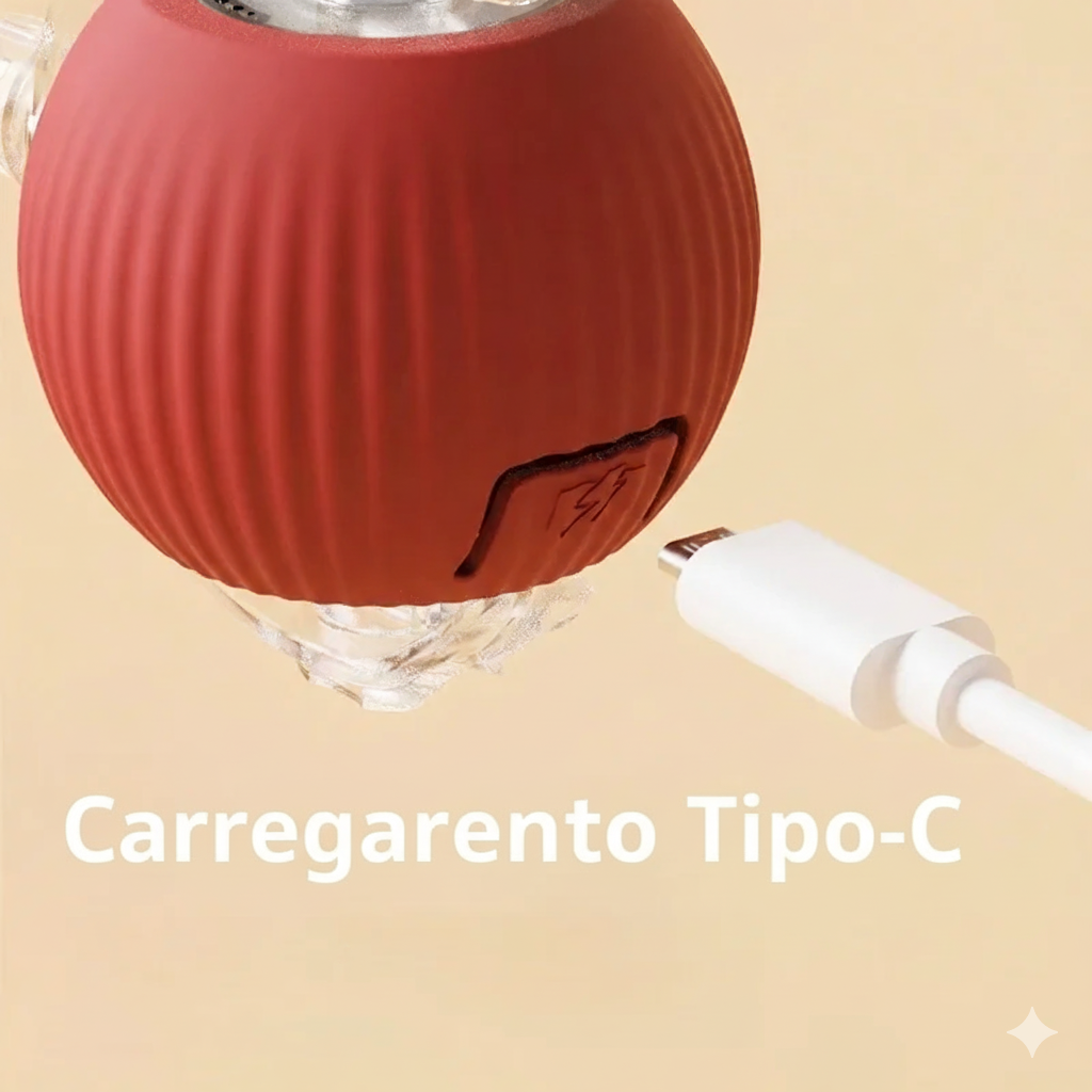 Bola Elétrica Interativa para Pets Recarrregável e Divertida