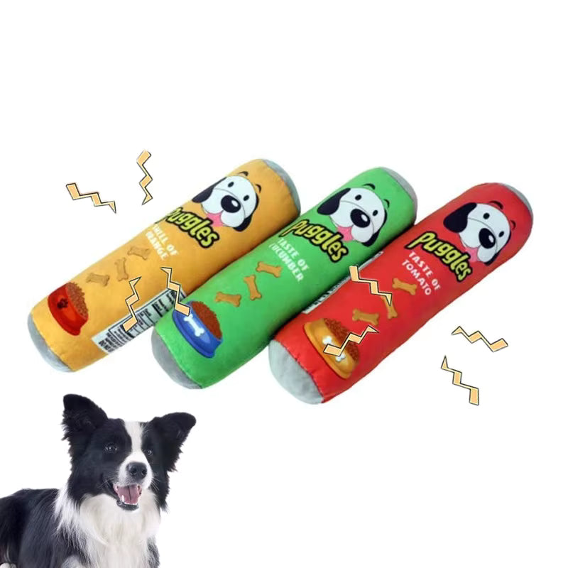 Conjunto de pelúcia squeaker - brinquedos para cães resistentes