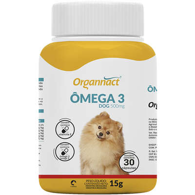 Suplemento Vitamínico Organnact Omega 3 Dog 500