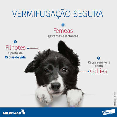 Vermífugo Elanco Milbemax C para Cães até 5 Kg